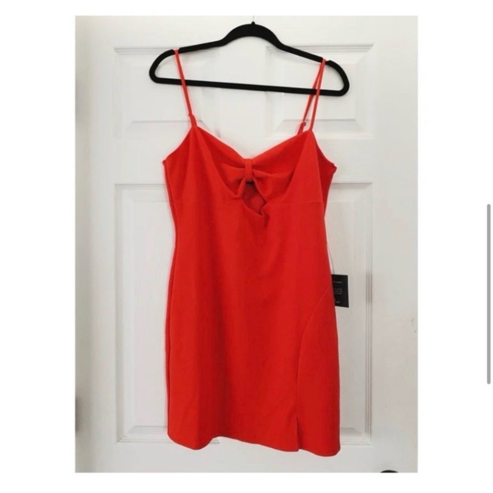 LULUS Red Cut Out Mini Dress - Picture 6 of 8